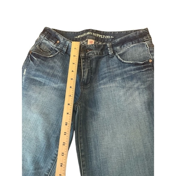 Mossimo Jeans Women's Size 11 Blue Denim Bootcut Leg Mid Rise Cotton Stretch - Picture 4 of 6